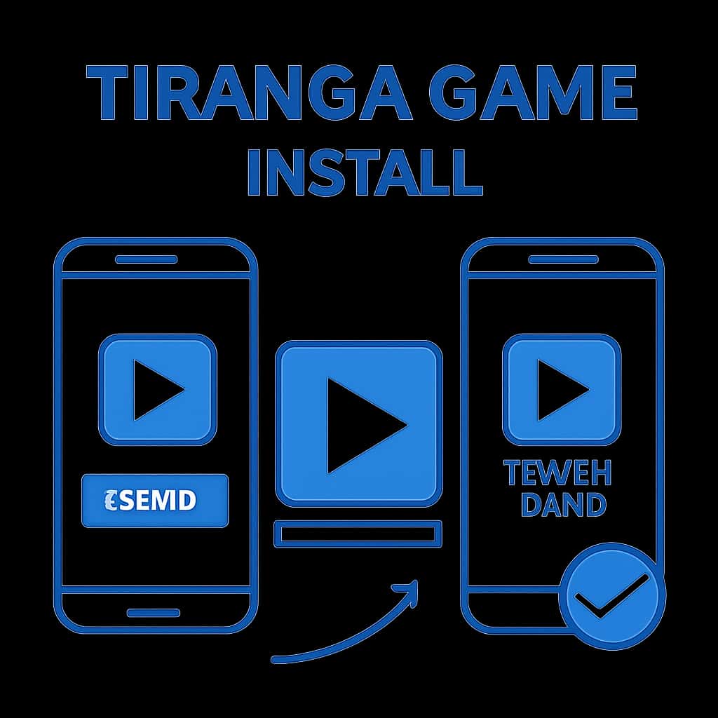Diagram explaining Tiranga Game installation requirements.