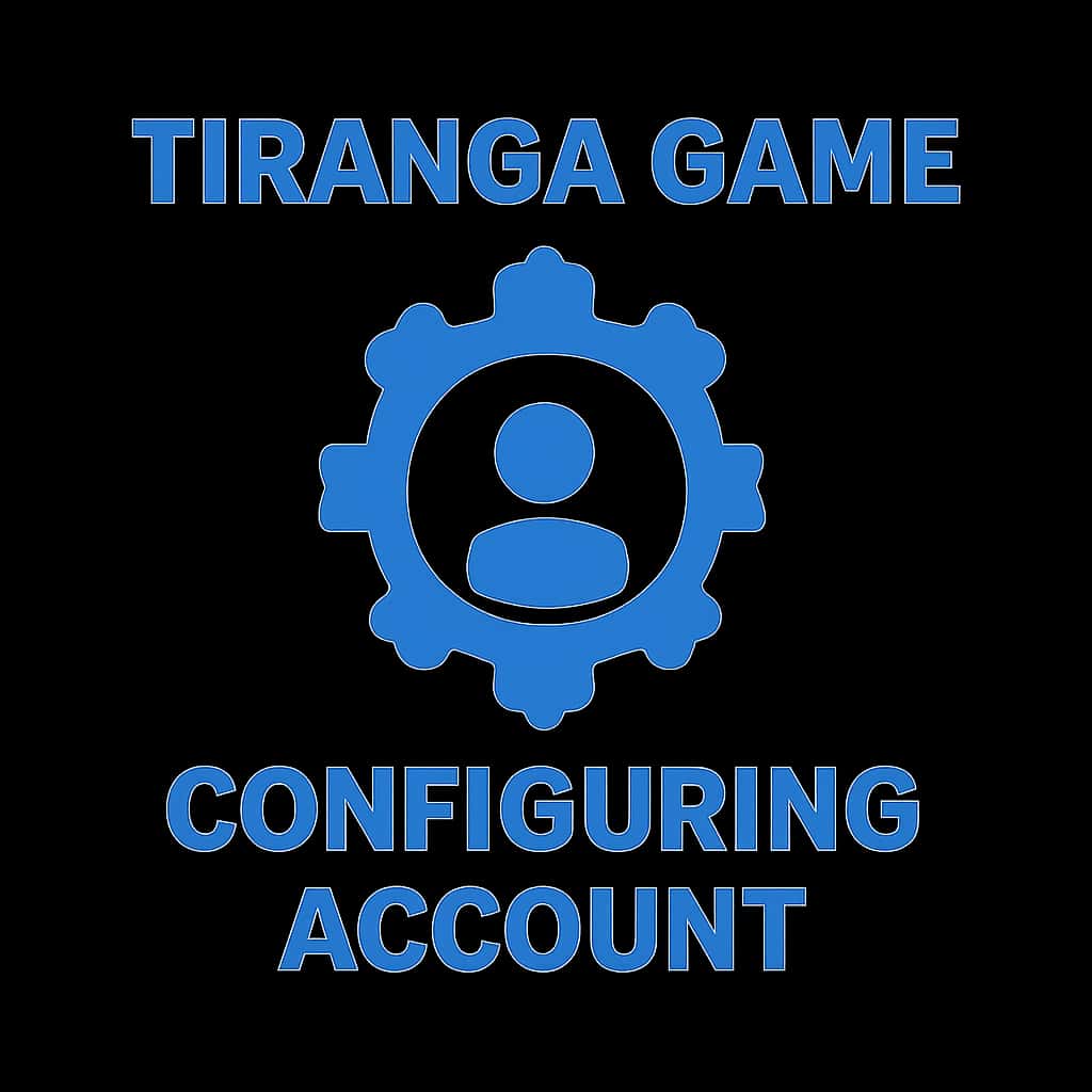 Icon representing the configuration of a Tiranga Game account.
