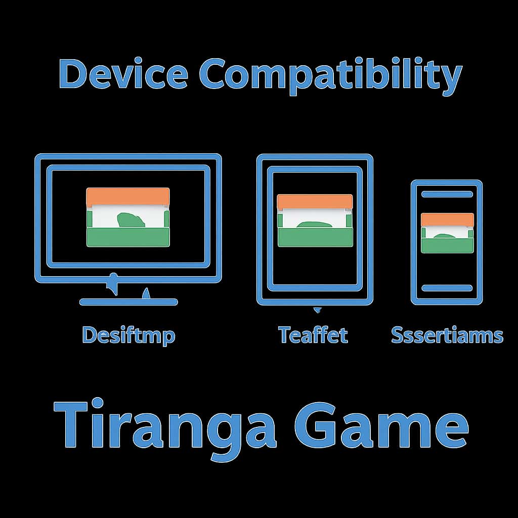 Diagram explaining Device Compatibility Tiranga Game