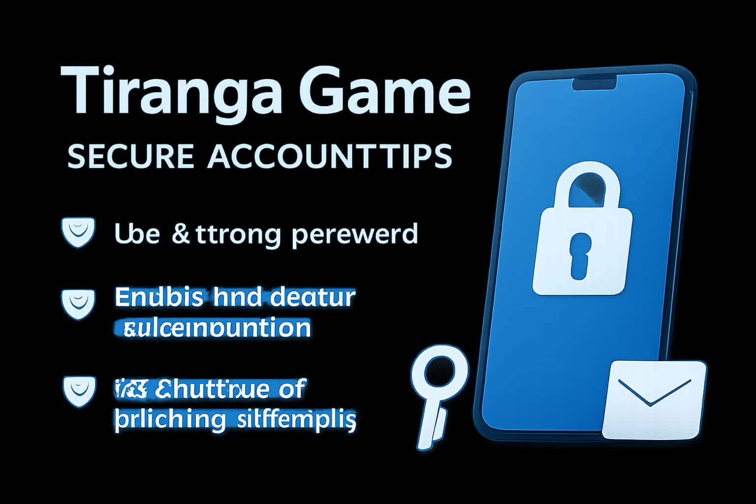 An informational graphic about securing a Tiranga Game account.