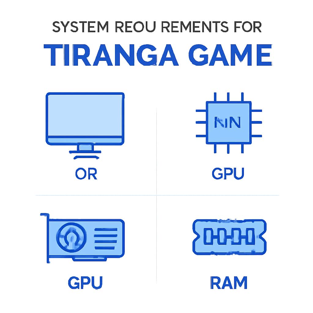 Diagram explaining Tiranga Game requirements.