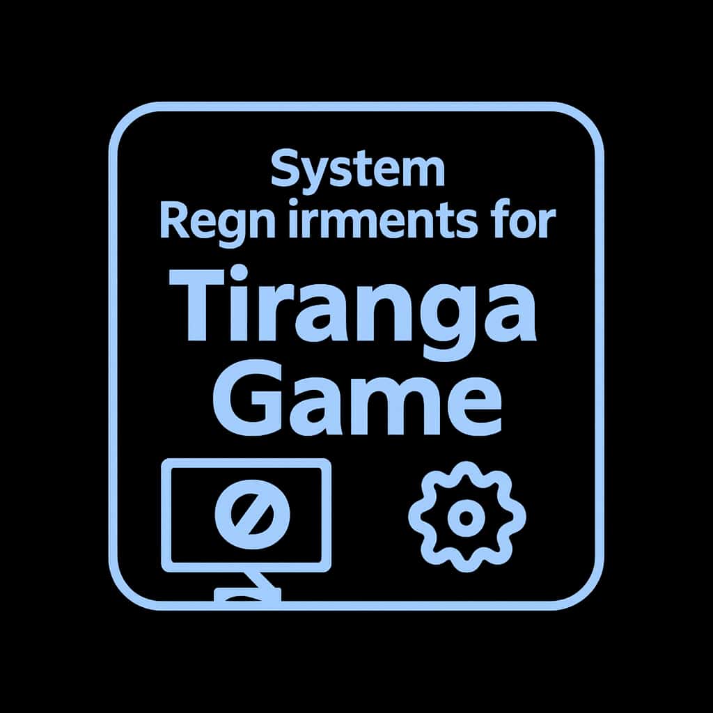 Icon representing Tiranga Game system requirements.