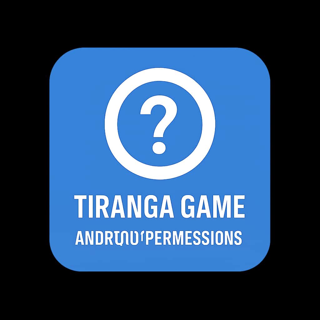 A badge representing Tiranga Game Android Permissions.