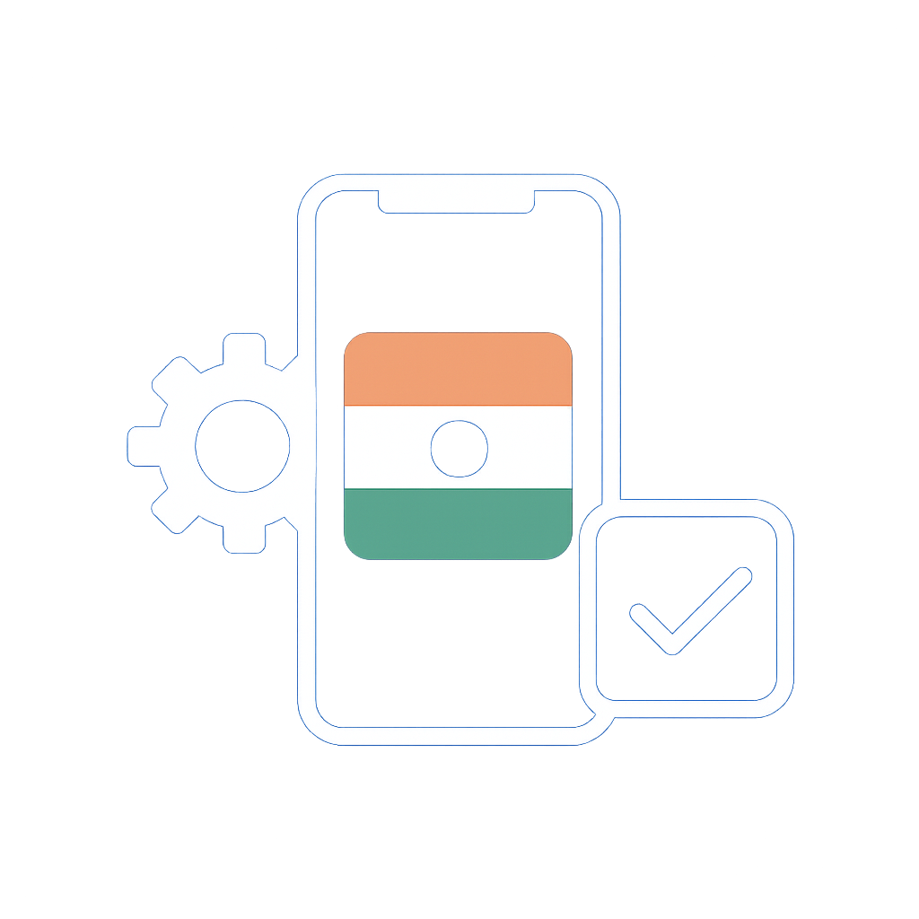 Icon representing Tiranga Game iOS compatibility guide.